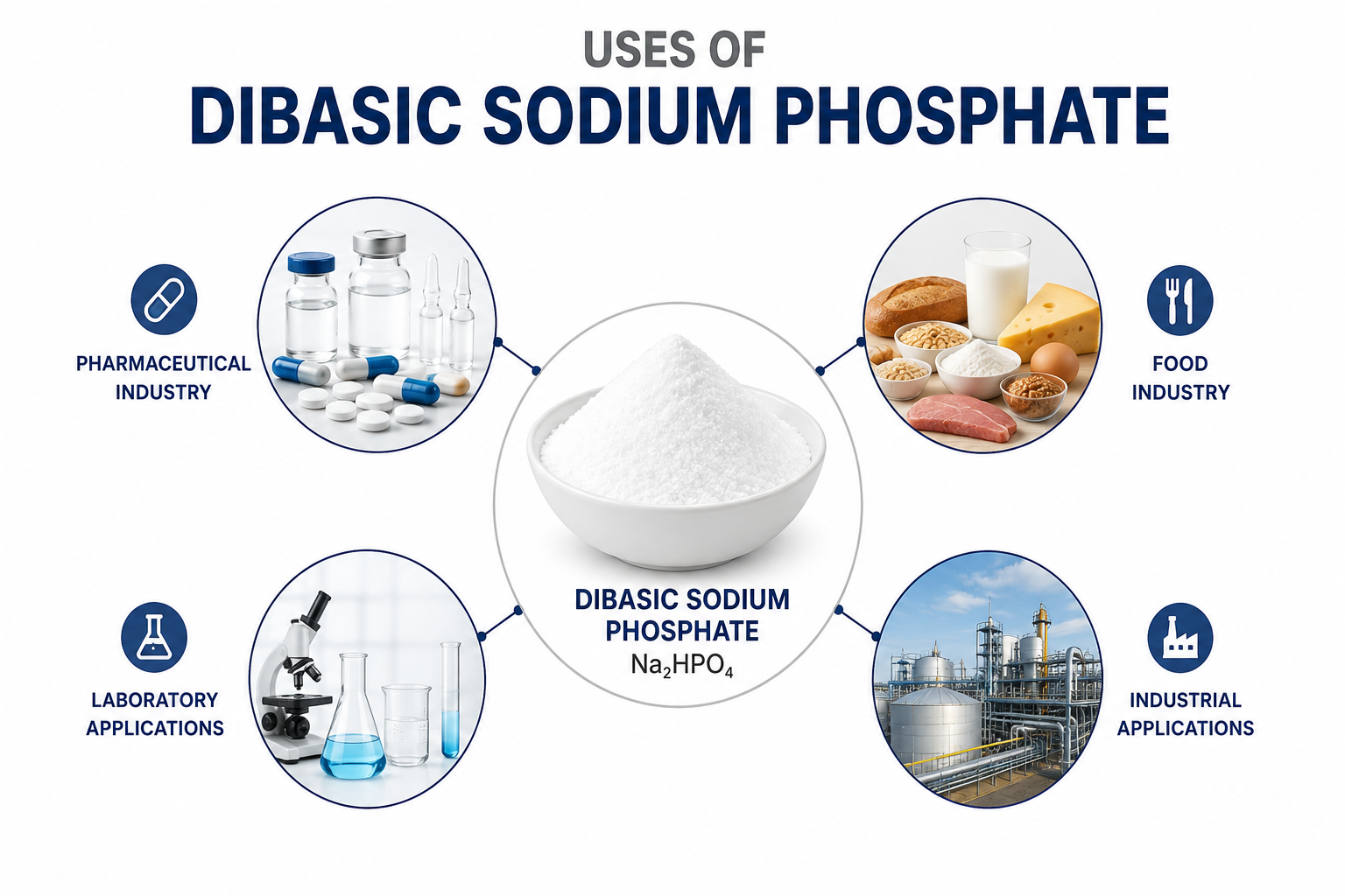 Dibasic Sodium Phosphate: Properties, Uses, Manufacturing & Applications